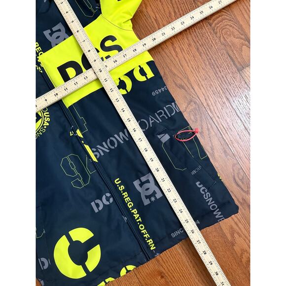 DC Propaganda Unisex Ski Snow Snowboard Jacket- Black Yellow- Size Medium- EUC - Picture 6 of 6